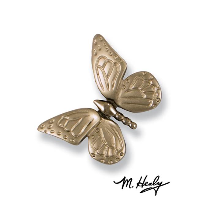 Michael Healy Designs Monarch Butterfly Doorbell Ringer - Nickel Silver