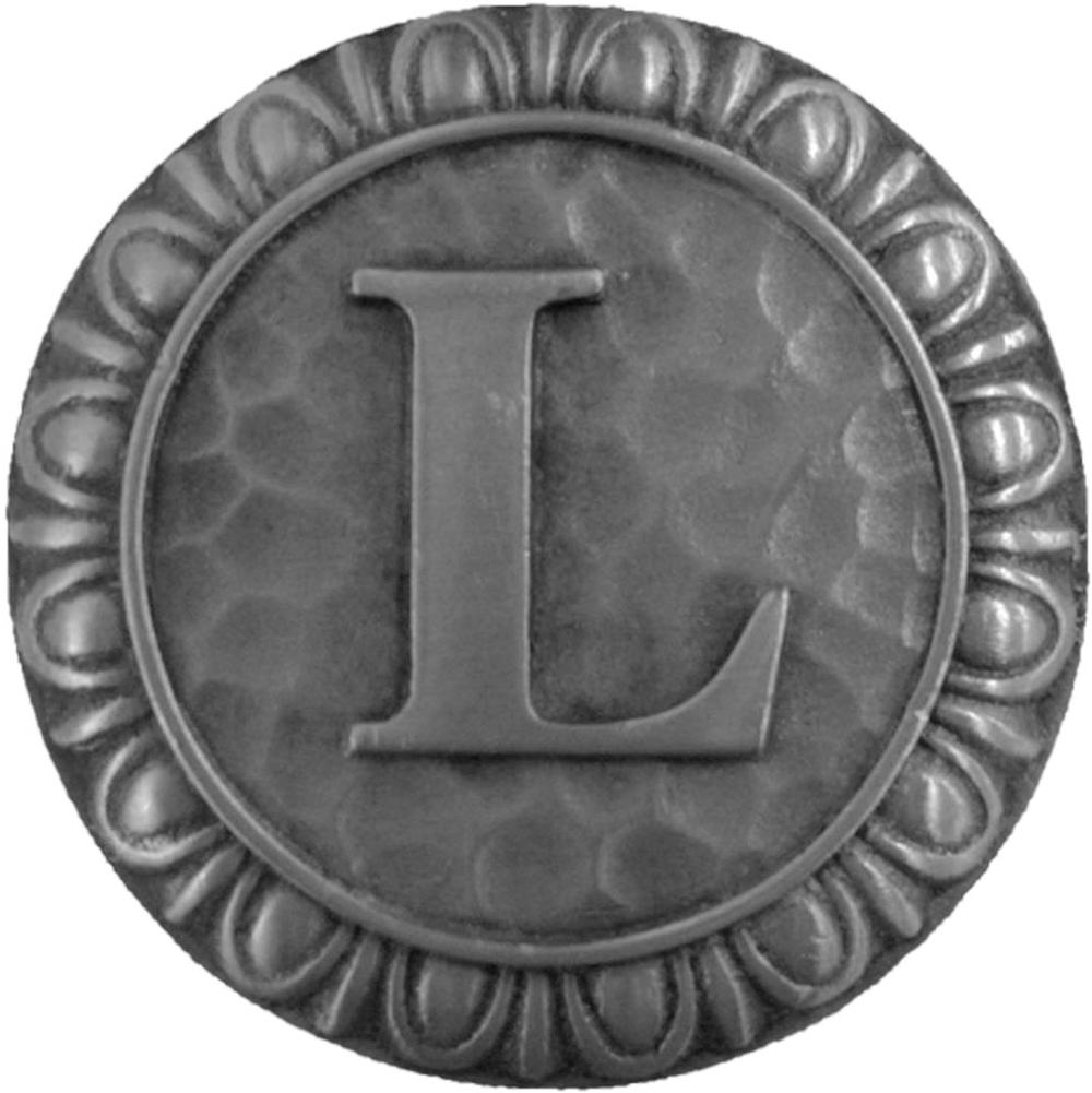 Notting Hill Initial L Knob Antique Pewter
