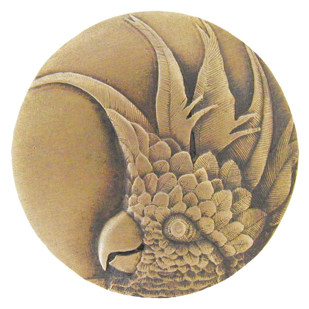 Notting Hill Cockatoo Knob Antique Brass (Large - Right side)