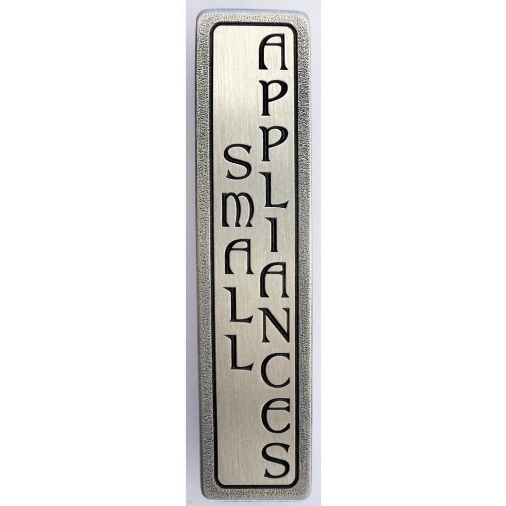Notting Hill ''SMALL APPLIANCES'' Pull Antique Pewter (Vertical - 2 lines)