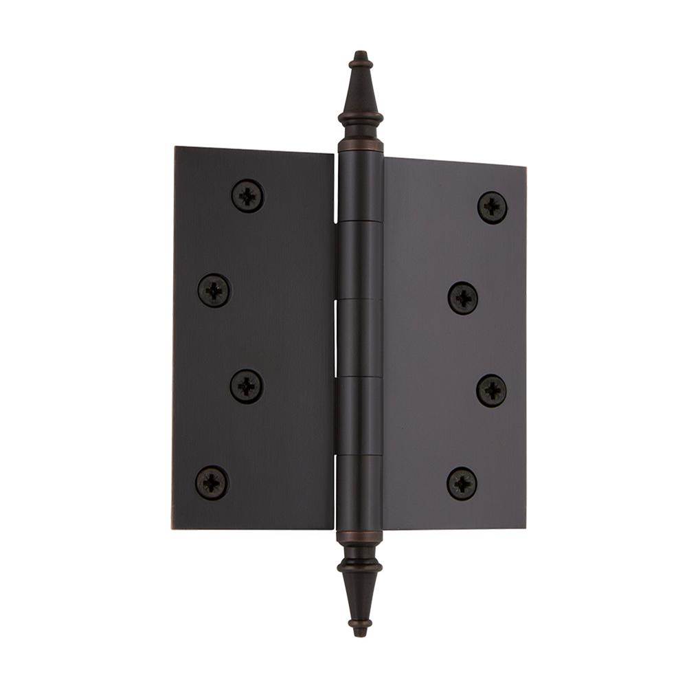 Nostalgic Warehouse Nostalgic Warehouse 4'' Steeple Tip Residential Hinge with Square Corners in Timeless Bronze