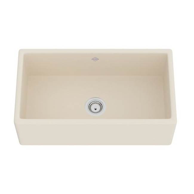 Rohl Shaker™ 33'' Single Bowl Farmhouse Apron Front Fireclay Kitchen Sink