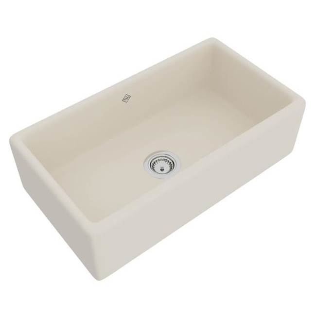 Rohl Lancaster™ 33'' Single Bowl Farmhouse Apron Front Fireclay Kitchen Sink