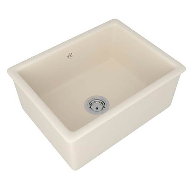 Rohl Shaker™ 23'' Single Bowl Undermount Or Drop-in Fireclay Kitchen Sink