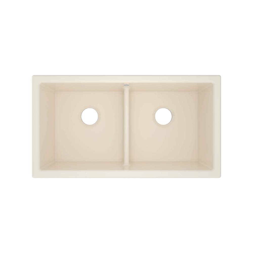 Rohl Shaker™ 33'' Double Bowl Undermount Fireclay Kitchen Sink