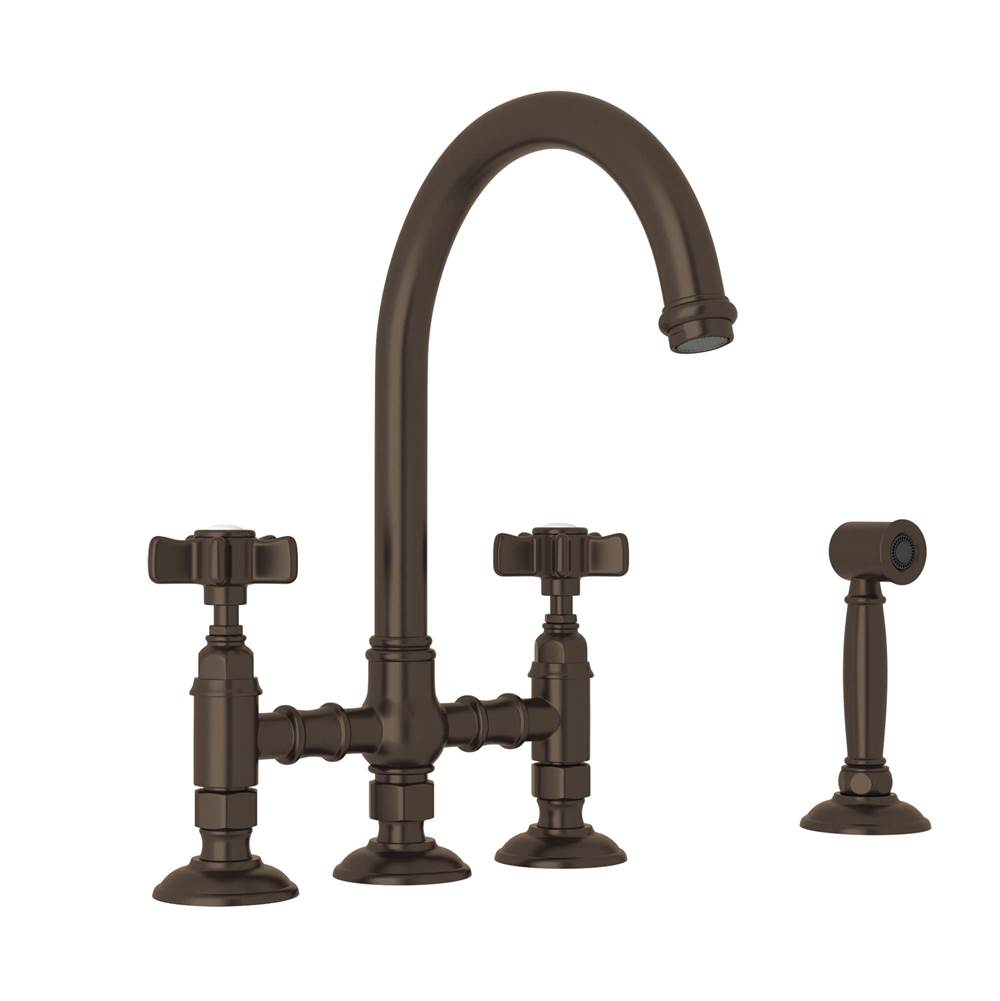 Rohl San Julio® Bridge Kitchen Faucet With Side Spray