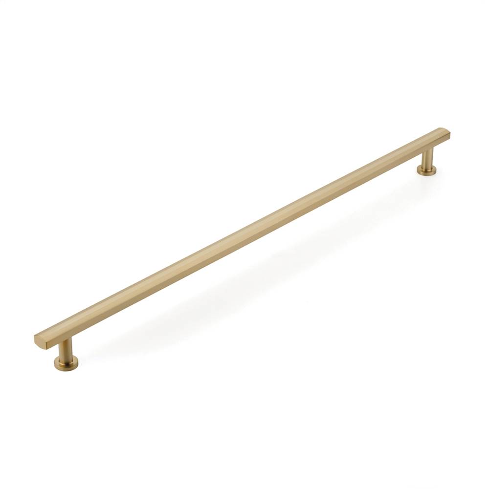 Schaub And Company Back to Back, Appliance Pull, Signature Satin Brass, 24'' cc