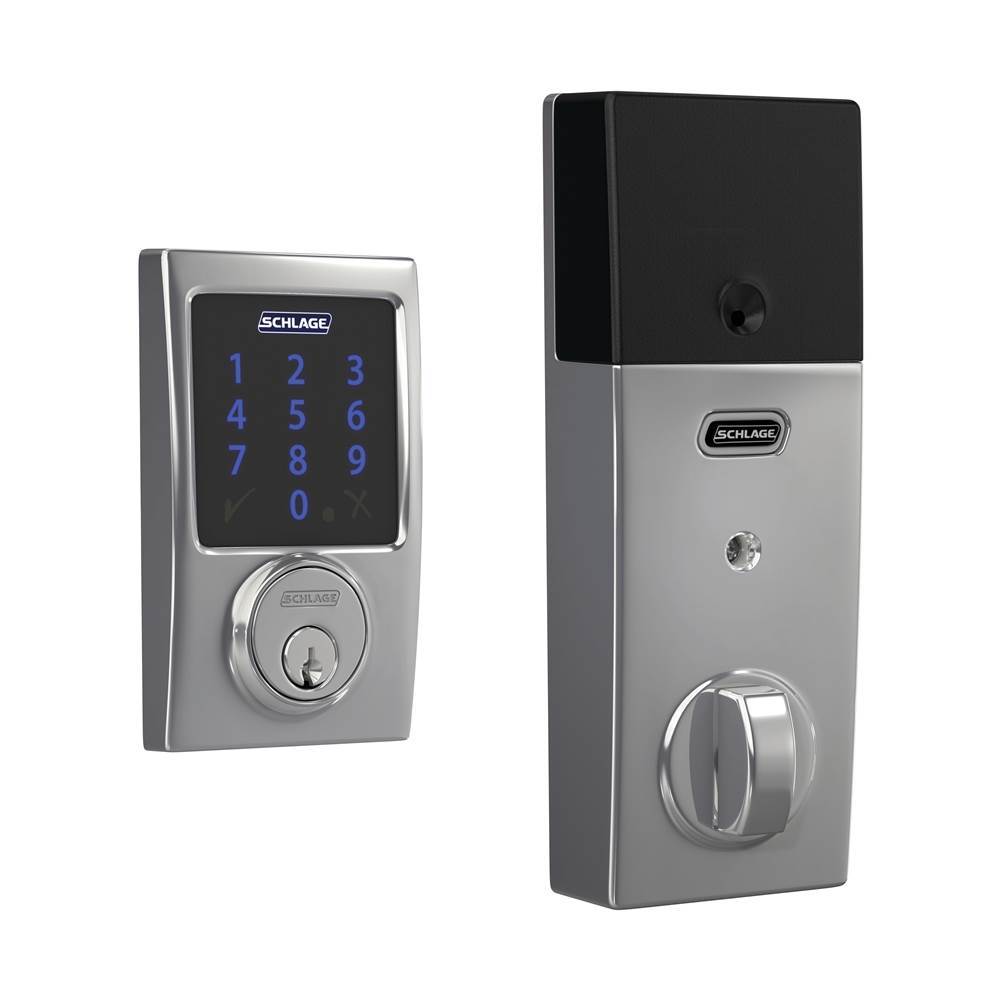 Schlage Connect  Smart Deadbolt with Alarm with Century Trim, Z-Wave Plus Enabled