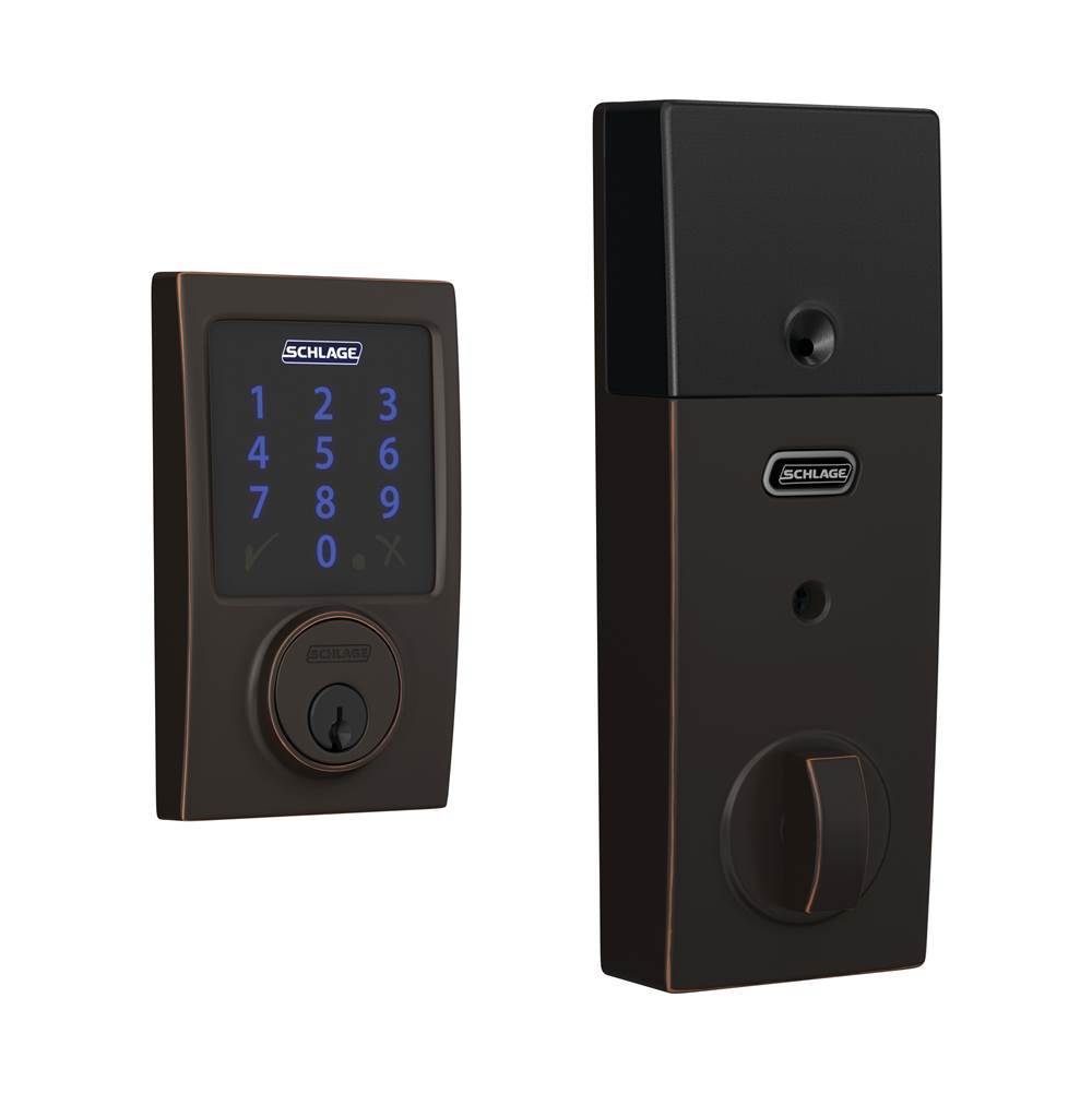 Schlage Connect  Smart Deadbolt with Alarm with Century Trim, Z-Wave Plus Enabled