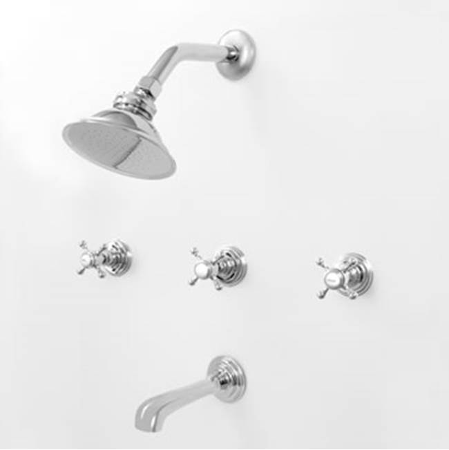 Sigma 3 Valve Tub & Shower Set TRIM (Includes HAF and Wall Tub Spout) SUSSEX POLISHED NICKEL PVD .43