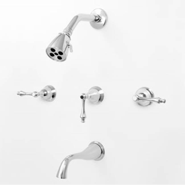 Sigma 3 Valve Tub & Shower Set TRIM (Includes HAF and Wall Tub Spout) MONTREAL SOFT PEWTER .84