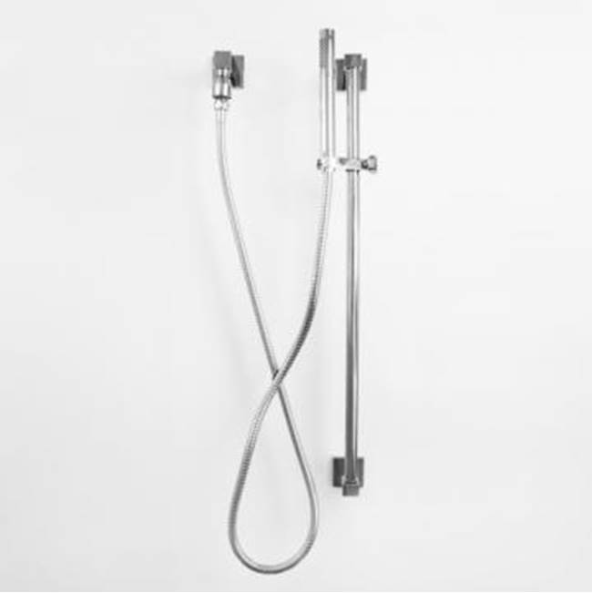 Sigma Square Contemporary Slidebar and Handshower Kit POLISHED NICKEL UNCOATED .49
