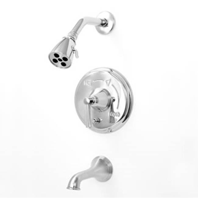 Sigma Pressure Balanced Tub & Shower Set Trim (Includes Haf And Wall Tub Spout) Chicago Antique Pewter .51