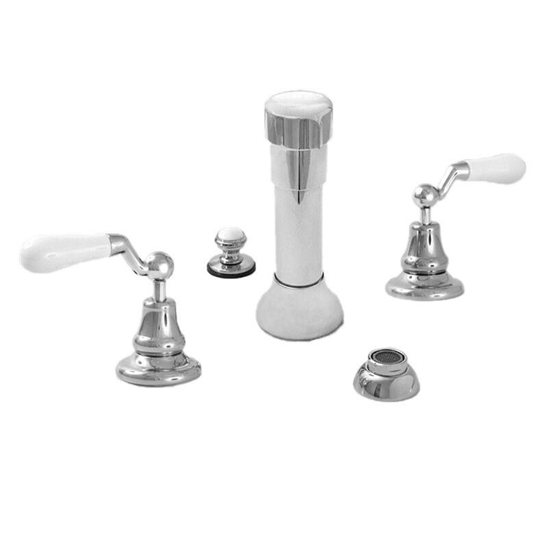 Sigma Bidet Set Complete with 482 Offset Lever in Polished White