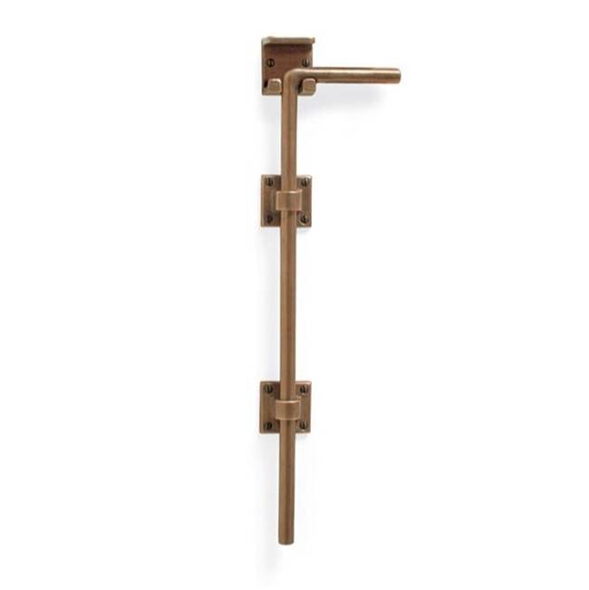 Sun Valley Bronze 18'' Square cane bolt. Includes 2 guides. (Shown)