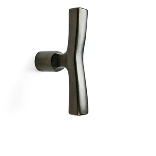 Sun Valley Bronze 6'' T- handle cabinet knob w/3/32'' roll pin off-set to prevent spinning.