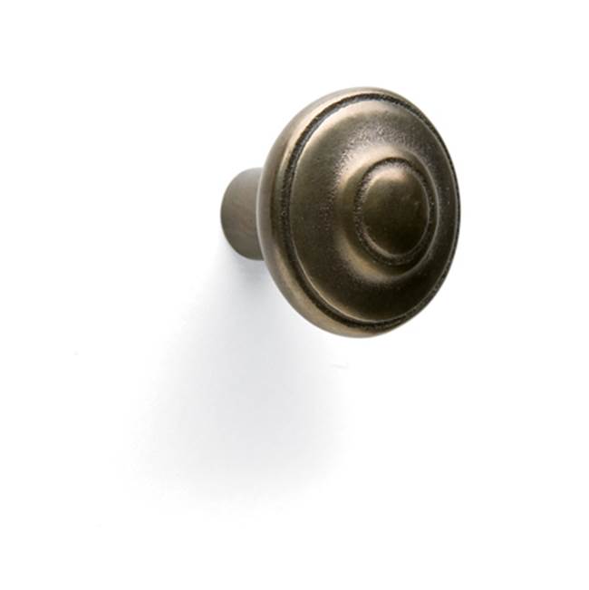 Sun Valley Bronze 1 1/2'' Multi-Ridge round cabinet knob.