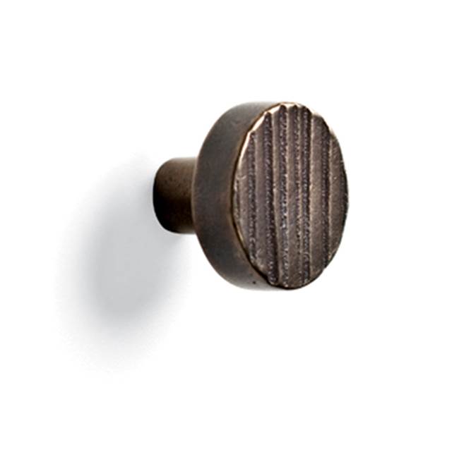 Sun Valley Bronze 1 1/4'' Corduroy round flat cabinet knob.