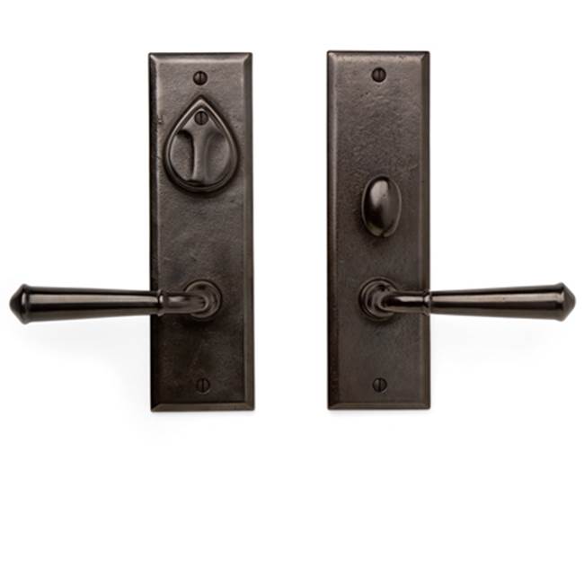 Sun Valley Bronze Patio function. Lever/knob x lever/knob ML entry set. P-A408 (ext) EP-A408ML-TPC (int)