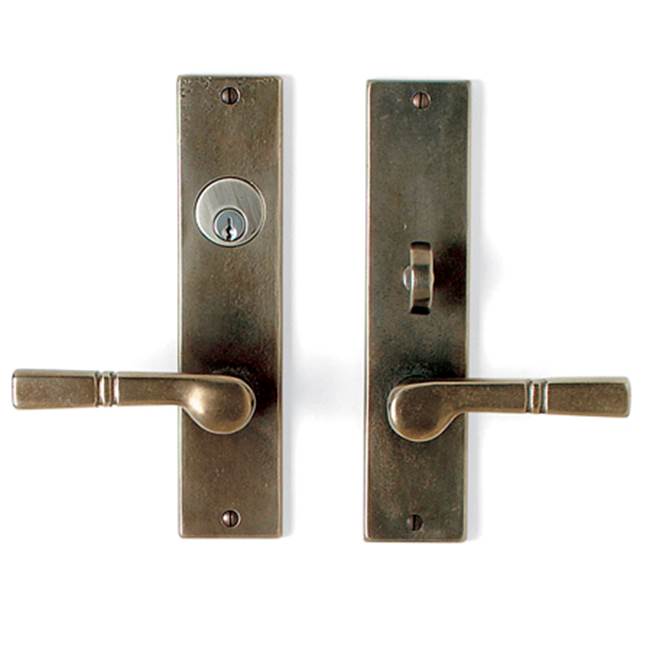 Sun Valley Bronze Patio function. Lever/knob x lever/knob ML entry set. P-A601ML (ext) EP-A601ML-TPC (int)