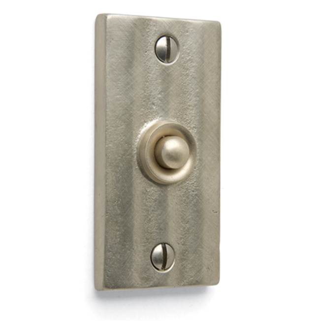 Sun Valley Bronze 1 5/8'' x 3 1/4''  Corrugated door bell plate w/matching button.