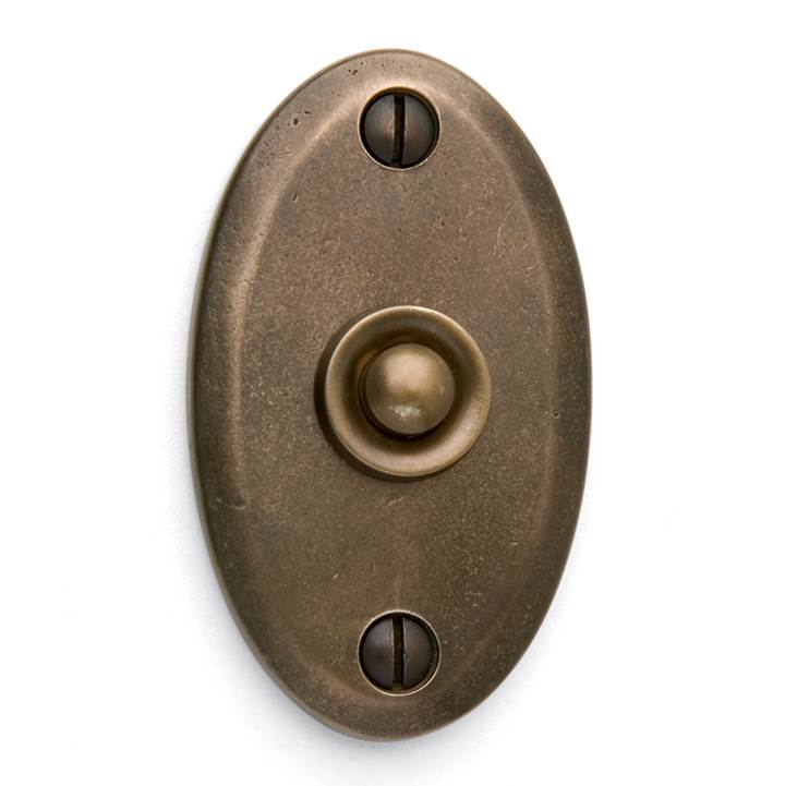 Sun Valley Bronze 1 3/4'' x 2 7/8'' Oval door bell plate w/matching button.