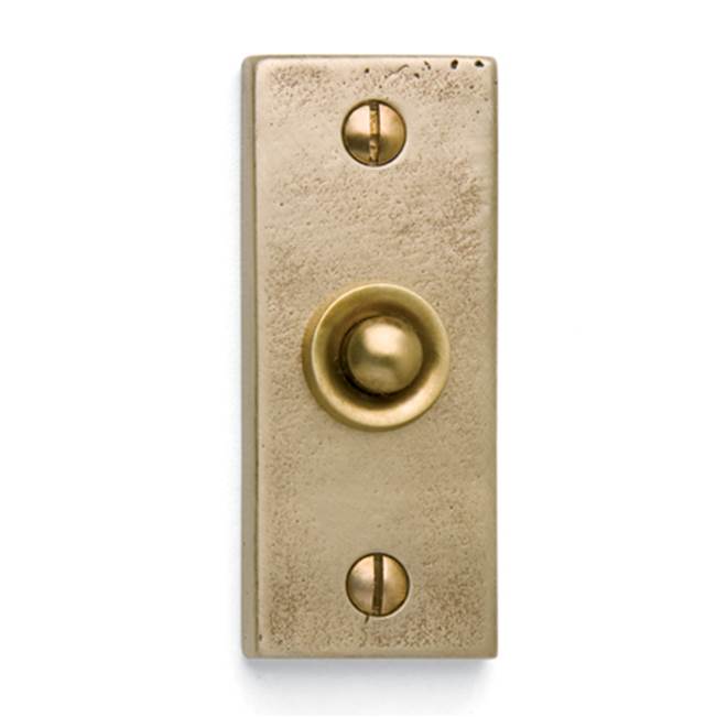 Sun Valley Bronze 1 5/8'' x 3 5/8'' Deco door bell plate w/matching button.