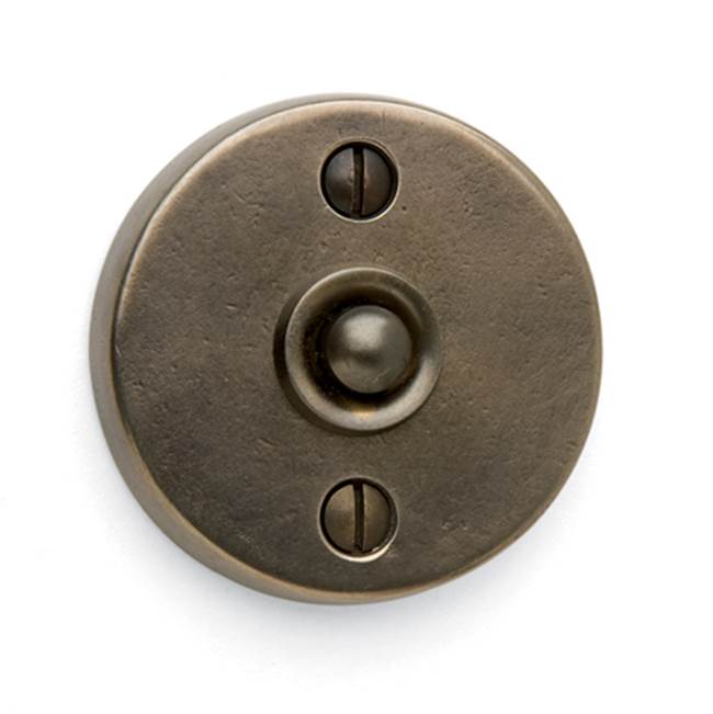 Sun Valley Bronze 2 1/4'' Round Contemporary door bell plate w/matching button.