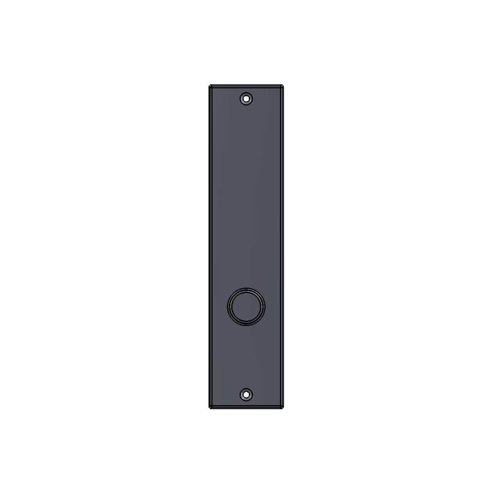 Sun Valley Bronze 2'' x 10'' Contemporary interior mortise lock plate w/emergency release cover.