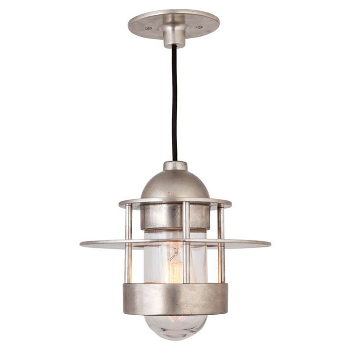 Sun Valley Bronze Hudson pendant light w/ring & disk. Includes 60W LED clear bulb. UL listed.
