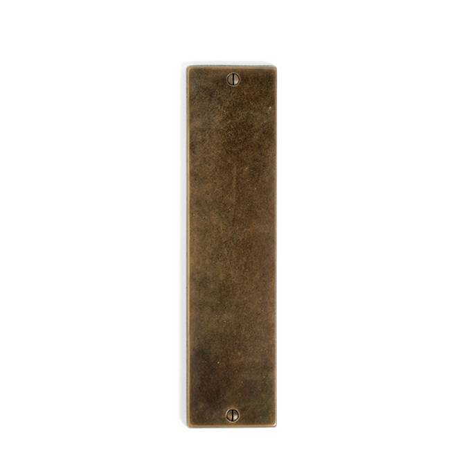 Sun Valley Bronze 3'' x 18'' Bandbox push pull plate w/key cylinder.