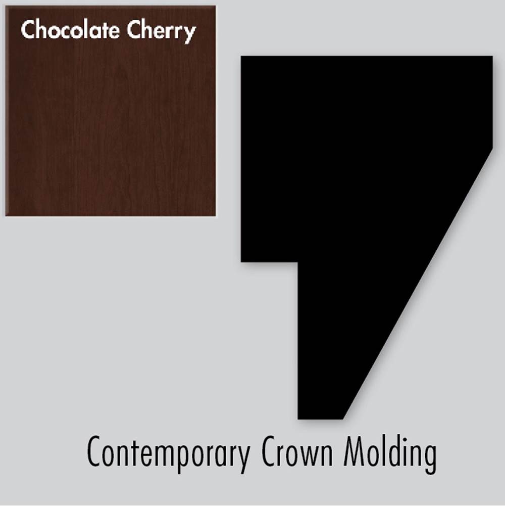 Strasser Woodenworks 2 X 1.25 X 72 Square Crown Strip Choc Cherry