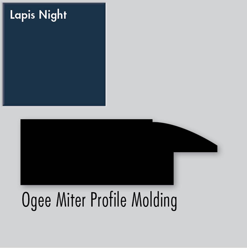 Strasser Woodenworks 2.25 X .75 X 72 Molding Ogee Miter Lapis Night