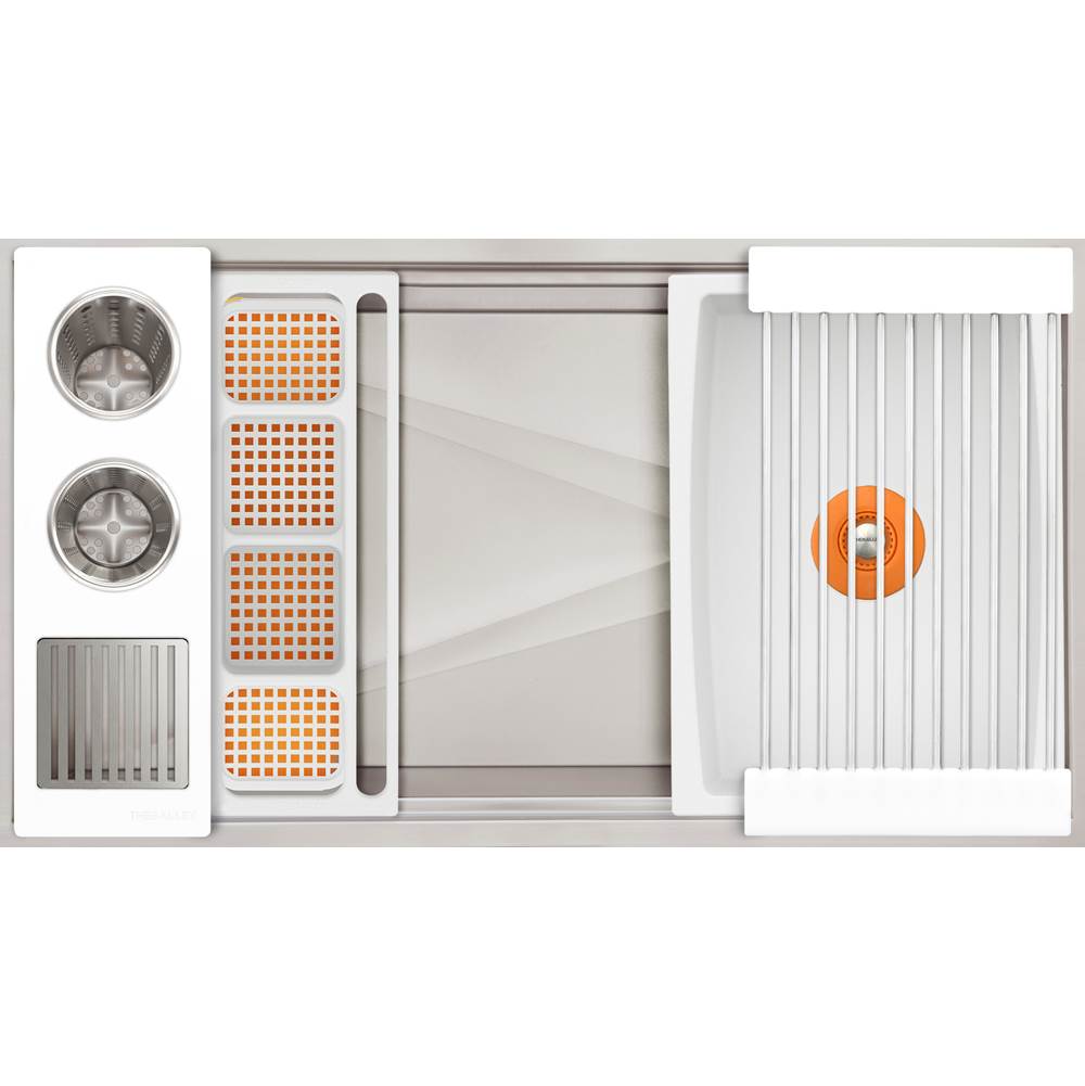 The Galley Ideal WashStation  3S with Four Tool Wash Kit in Designer White Resin