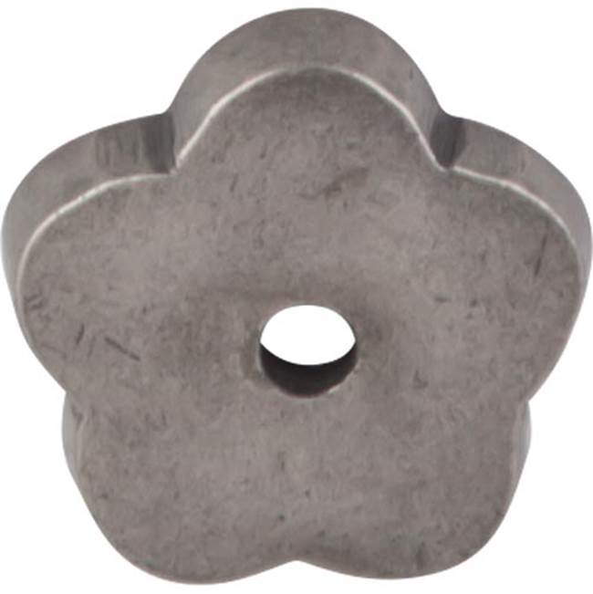 Top Knobs Aspen Flower Backplate 1 Inch Silicon Bronze Light