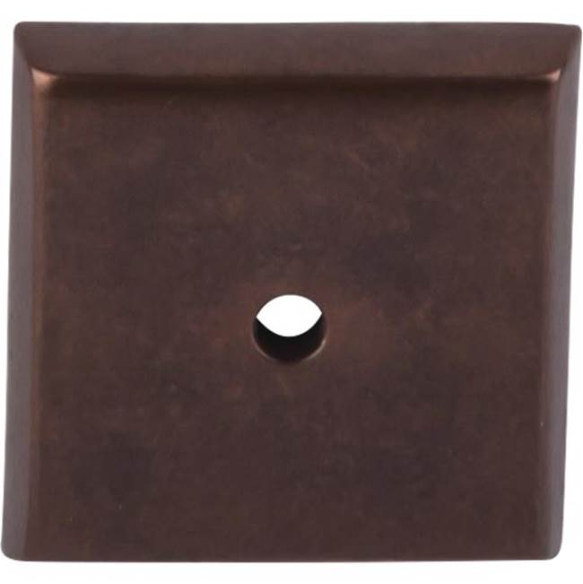 Top Knobs Aspen Square Backplate 1 1/4 Inch Mahogany Bronze