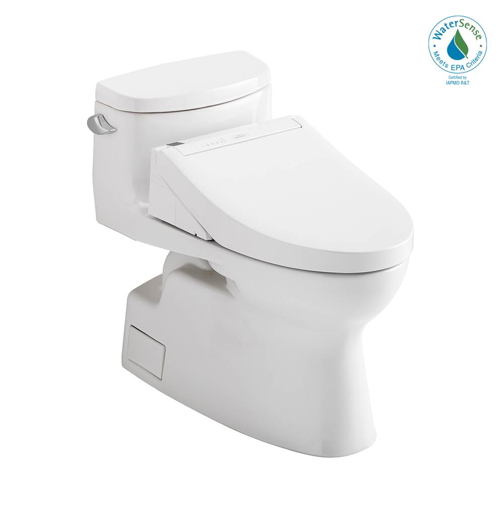 TOTO Toto® Washlet+® Carolina® II One-Piece Elongated 1.28 Gpf Toilet And Washlet+® C5 Bidet Seat, Cotton White