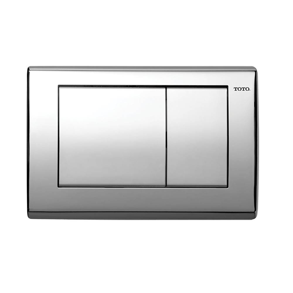 TOTO Toto® Rectangular Convex Push Plate For Select Duofit In-Wall Tank System, Stainless Steel
