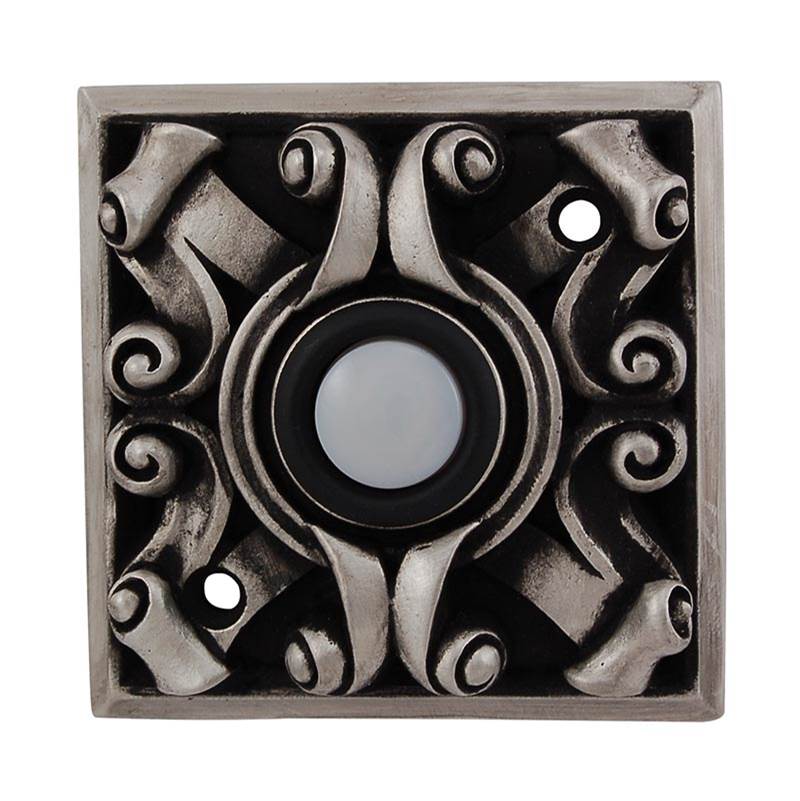 Vicenza Designs Sforza, Doorbell, Square, Antique Nickel