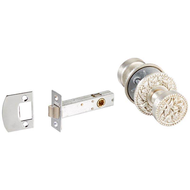 Vicenza Designs San Michele, Door Handle, Passage, Polished Silver