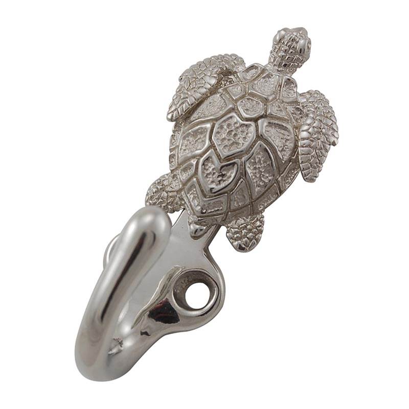 Vicenza Designs Pollino, Hook, Turtle, Polished Silver