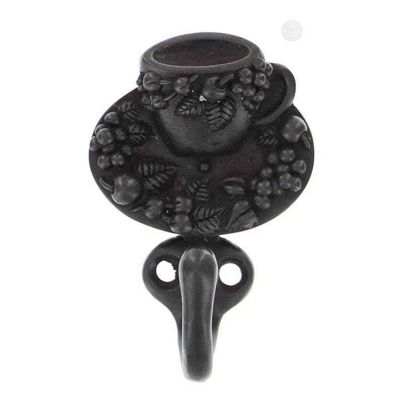 Vicenza Designs Hook, Tea Cup, Oil-Rubbed Bronze