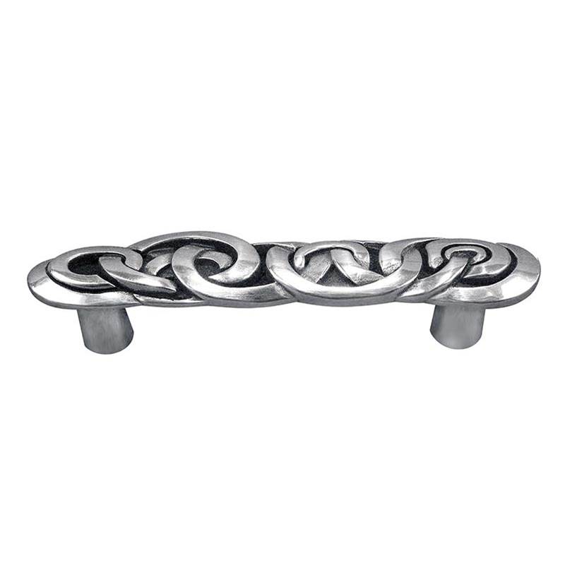 Vicenza Designs Ariosto, Pull, Chain Link, 3 Inch, Antique Silver