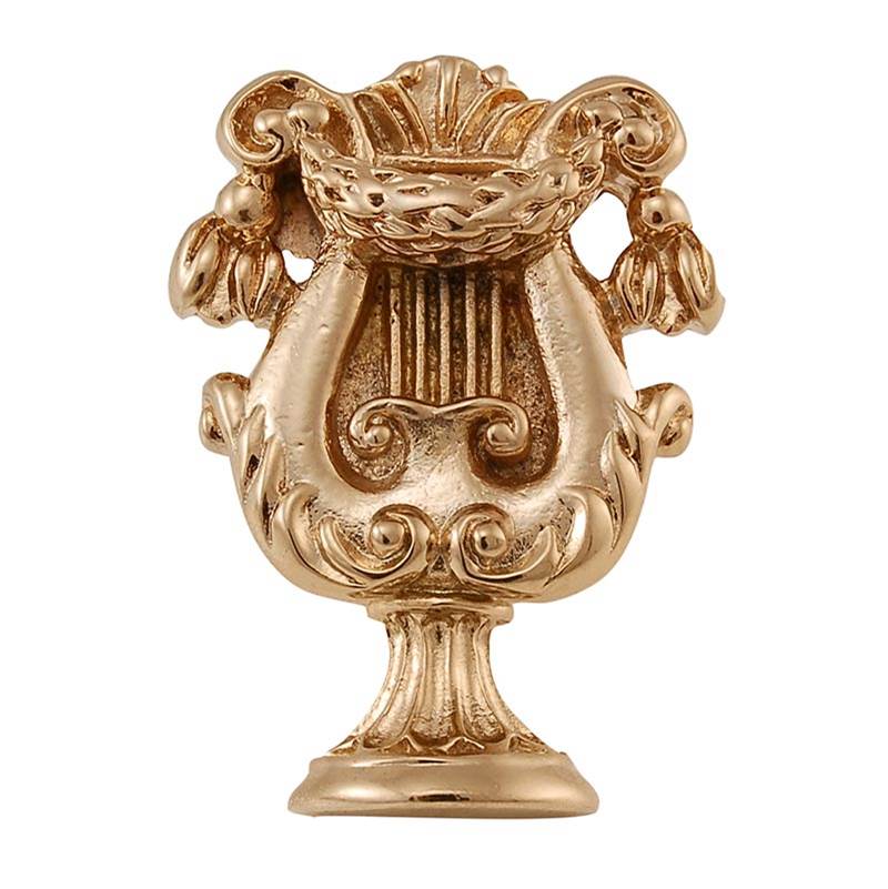 Vicenza Designs Sforza, Knob, Large, Harp, Polished Gold