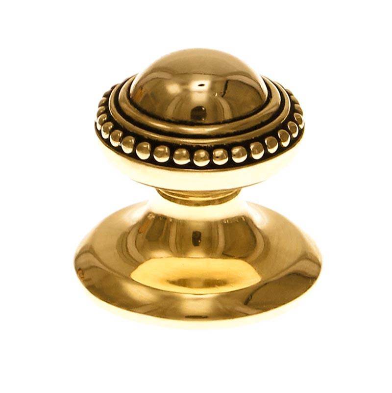 Vicenza Designs Gioiello, Knob, Small, Beads, Antique Gold