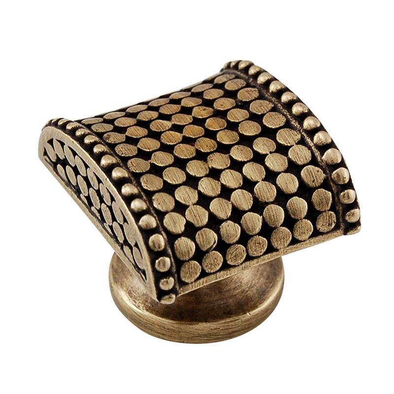 Vicenza Designs Tiziano, Knob, Large, Half-Cylindrical, Antique Brass