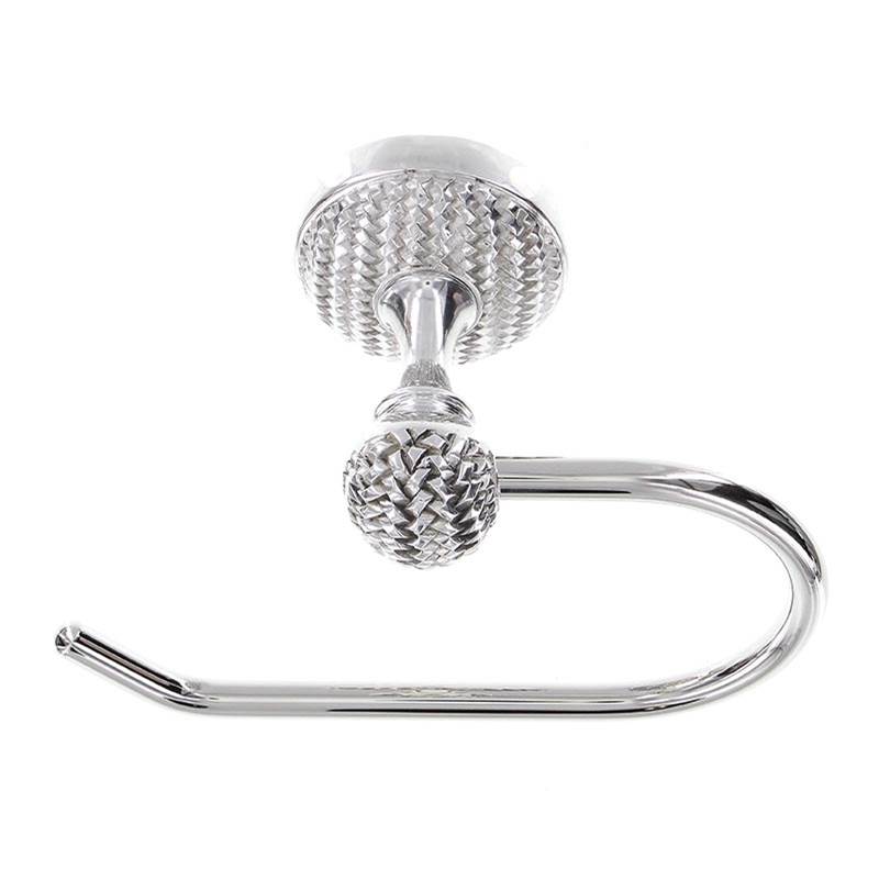 Vicenza Designs Cestino, Toilet Paper Holder, French, Polished Silver