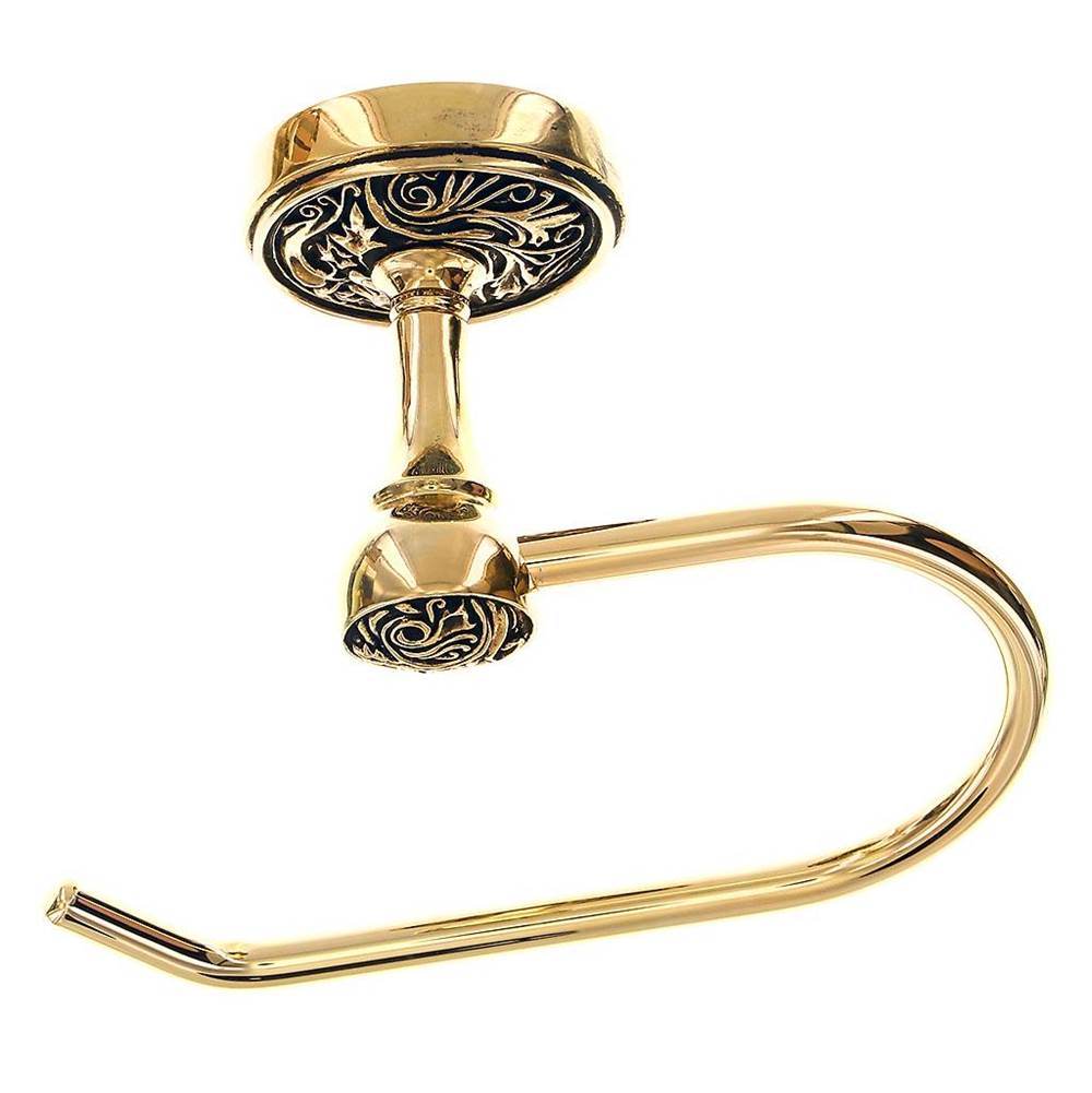 Vicenza Designs Liscio, Toilet Paper Holder, French, Antique Gold