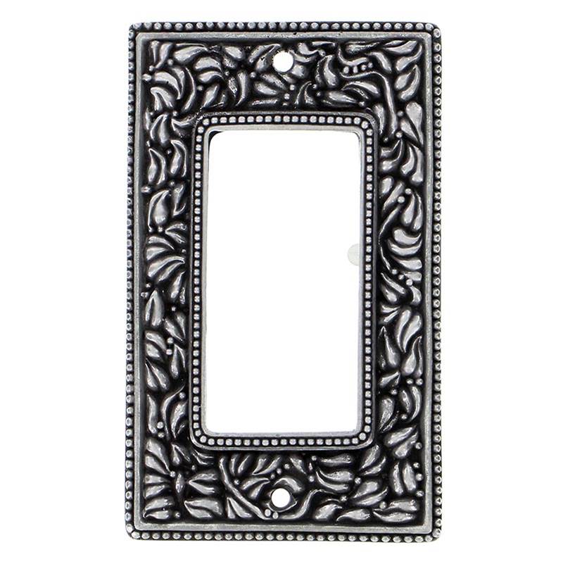 Vicenza Designs San Michele, Wall Plate, Dimmer, Vintage Pewter