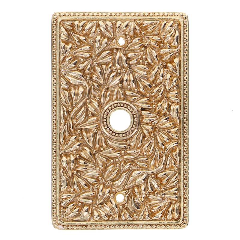 Vicenza Designs San Michele, Wall Plate, TV/Phone, Polished Gold